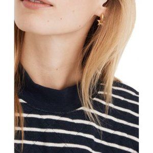Madewell Quilted Studio Mockneck Sweatshirt NWT